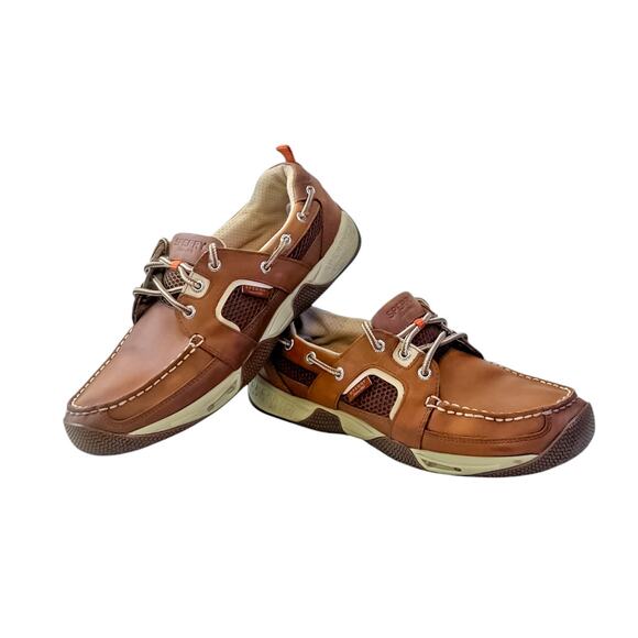 Sperry Top-Sider Men\'s Brown Leather Boat Shoes Size 10 main image 5